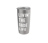 Sade vivant la vie de Sade Nom Amusant Gobelet isotherme en acier inoxydable double paroi
