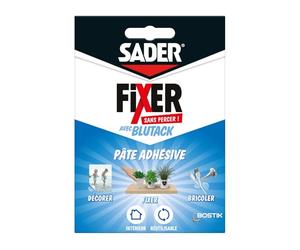 SADER Blutack - Pâte Adhésive Repositionnable - Pâte à fixer - Pour Poster, Papiers, Petites Décoration - Tablette 45g