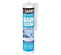 sader cartouche mastic silicone etanchéité bain et cuisine - translucide - 310ml Translucide G