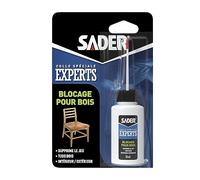 Sader Colle Bois Bloquage Flacon 50ml Blister, Blanc