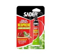 Colle contact sans solvant type néoprène Sader - Tube 30 ml
