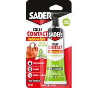 Sader Colle contact néoprène – Extra forte, prise immédiate – Sans solvant – 125 ml