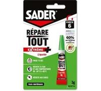 Sader Colle Multi-Usages Répare Tout Extrême+ – Extra forte, sans odeur ni solvant – Tube 3 g