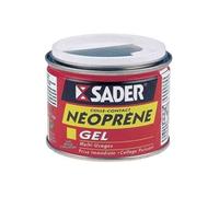 Sader Colle Contact Néoprène Gel - Colle Extra Forte Tous Matériaux - Prise Immédiate - Idéale pour Supports Poreux ou Verticaux - Spatule Incluse - Boîte de 250 ml