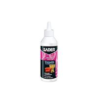 Sader Colle Tissus de Décoration - Pour Tissus et Textiles Épais : Cuir, Coton, Chanvre, Jute - Idéal pour Tapisserie et Passementerie - Texticroche - Latex Naturel - Biberon 250 ml