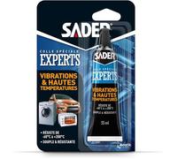 Sader Colle Vibrations et Hautes Températures - Colle Souple Extra Forte - Colle Hautes Températures Four