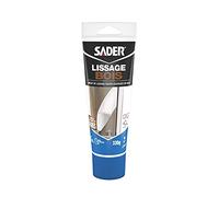 Sader Enduit de Lissage Bois En Pâte - Prêt à l'Emploi - Application Facile - Usage Intérieur - Tube de 330g - Blanc