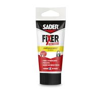 SADER FIXER Sans Percer Aménagement Intérieur - Mastic Colle Acrylique, Prise Rapide, Maintien Puissant, Comble les Irrégularités jusqu’à 5 mm, Peut se Peindre, Beige, Tube 70g