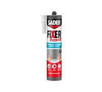 SADER FIXER Sans Percer Charges Lourdes - Mastic Colle pour Tous Matériaux, Maintien Immédiat Ultra Puissant, Usage Intérieur/Extérieur, Cartouche 460g