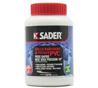 Colle PVC rigide - SADER - 250 ml - Prise immédiate - Soudure à froid - Conduites d'eau froide/chaude