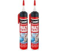 Sader Gâchette de Mastic Multi-Usages Translucide 200ml (Lot de 2)