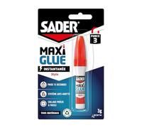 Sader Maxiglue Stylo - Super Glue Universelle - Tous Matériaux - Colle de Réparation à Prise Rapide - Colle Extra Forte -Transparente - Flacon de 3 g