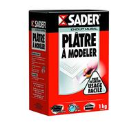 Plâtre à modeler SADER - 1 kg - Prise retardée - Intérieur COV A+
