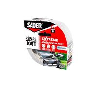 Sader Repare Tout Extrême Transparent - Adhésif Extra Fort - Hautes Performances - Intérieur & Exterieur - Toutes Surfaces - Facile à Découper - 20m x 50mm