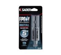 Sader seringue colle epoxy bi-composants metal - 25ml
