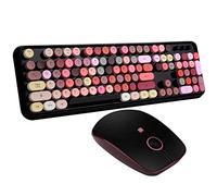 SADES Ensemble Clavier et Souris sans Fil, connectivité fiable 2,4 GHz pour PC, Ordinateur Portable, Smart TV et Plus (Noir coloré)