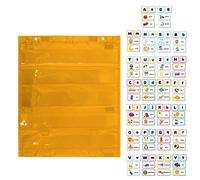 sadfd Poche, Tableaux Carrés À Poches Aimantés, Standard Pocket Chart Learning Tool 104 Cartes (35x42cm)