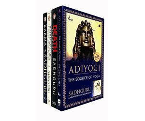 Sadhguru Collection 4 Books Set (Adiyogi The Source of Yoga, Death, Inner Engineering, Karma)