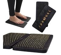 Sadhu Planche de yoga en bois pour acupression et méditation avec ongles pour massage des tissus profonds, massage d'acupuncture, distance des ongles 10 mm