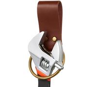 Sadnyy 1 support de marteau en cuir pour ceinture, convient aux ceintures jusqu'à 5,1 cm de large, accessoire pour le travail du bois, l'artisanat, les charpentiers, les électriciens (marron)