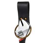 Sadnyy 1 support de marteau en cuir pour ceinture, convient aux ceintures jusqu'à 5,1 cm de large, accessoire pour le travail du bois, l'artisanat, les charpentiers, les électriciens (noir)