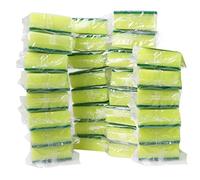 Sadocom Lot de 30 éponges emballées Individuellement, Anti-Rayures pour Le Nettoyage de la Maison, de la Vaisselle, de la Cuisine, de l'appartement.
