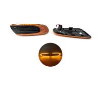 SADQRG Clignotant de rétroviseur Lot De 2 Feux De Gabarit Latéraux Dynamiques À LED Lentille Fumée Ambre Pour Mini Pour Cooper F55 F56 F57 Feu Clignotant Rétroviseur(No Dynamic Yellow)