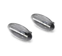 SADQRG Feu Clignotant 2 Feux De Position Latéraux Dynamiques LED, Clignotant Séquentiel Ambre Pour Fiat Pour Sedici 2005 - 2012 Mirror Indicator Light(Crystal)