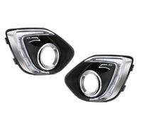 SADQRG Feu de jour avant à LED pour Mitsubishi pour ASX 2013 2014 2015, feu antibrouillard 3 couleurs, clignotant DRL, étanche 12 V LED Antibrouillard Voiture