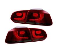 SADQRG Feux arrière Ensemble De Feu Arrière Voiture Pour VW Pour Golf6 Pour Mk6 R20 08-13 Feu Arrière Clignotant À Scintillement D'eau Qui Coule Feu Arrière(Red Smoked)