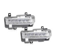 SADQRG Feux Jour Avant Pour Mitsubishi Pour Pajero 2015 2016 2017 2018 2019 2020 Pour Montero V98 Phare Diurne Blanc Antibrouillard LED DRL Jeu De Phares(Pair)