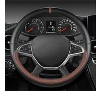 SADQRG Housse Volants Voiture Housse Volant Voiture Cuir PU pour Dacia pour Sandero pour Stepway pour Jogger pour Logan pour Dokker Accessoires Voiture Caches de Volant(Brun)