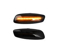 SADQRG Lot De 2 Feux Position Latéraux À LED Avec Clignotants Dynamiques Pour Peugeot 308, 207, 3008, 5008 Et RCZ Clignotant Rétroviseur(Smoked Black)