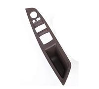 SADQRG pour La Série 5 F10 F18 Boutons Levage Vitre Fenêtre Accessoires Intérieurs Panneau Porte Style Voiture Protéger Les Autocollants De Couverture Garniture Poignée Porte(Marron foncé)