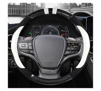 SADQRG Protege Volant Housse Volant Voiture Cuir Fibre Carbone pour Lexus is250 RX350 is350 GX460 is300 ES350 RC LS NX CT200h Accessoires Automobiles(Blanc)