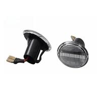 SADQRG rétroviseur Pour FIAT pour 500 500C 500L Feux de position latéraux de voiture Clignotants LED Lampes dynamiques T10 2(Crystal 1pair)