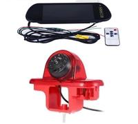 SADQRG Troisième Feu Stop Pour Trafic 2001-2014 Haute Définition Étanche IR Vision Nocturne Vue Arrière Caméra Feu Stop Secours Voiture Feu Stop(B)