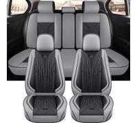 SADQRG VéHicule Protection Tapis Ensemble Complet Housses Siège Voiture Universelles pour Ford pour Focus pour Jeep pour Patriot pour Corolla Housse Couvre Sieges(Gray Black)