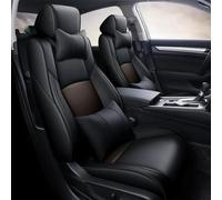 SADQRG VéHicule Protection Tapis Housses Siège Voiture Personnalisées Ensemble Complet pour Accord 9e Génération 2014-2017 Protection Housse Couvre Sieges(Black Coffee A)