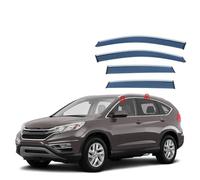 SADQRG VisièRe pour CR-V pour MK4 RM 2012-2016 Visor Pluie Ou Slume Fenêtre Côté Shades Ventvisor DéFlecteurs LatéRaux(PS Plating)