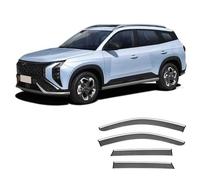 SADQRG VisièRe pour Hyundai pour Mufasa NU2 2023 + Visière De Fenêtre Pare-Vent Protection Contre La Pluie DéFlecteurs LatéRaux(4pcs)
