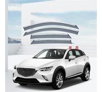 SADQRG VisièRe pour Mazda pour CX-3 2016-2021 Garniture Fenêtre Latérale Chromée Pare-Vent Bande Lumineuse Visière Porte Pare-Soleil DéFlecteurs LatéRaux