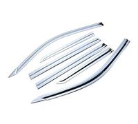 SADQRG VisièRe Visière Fenêtre Voiture pour Toyota pour Land pour Cruiser pour Prado 150 LC150 Ventilation Flux De Pluie Respirant DéFlecteurs LatéRaux(Galvanoplastie)