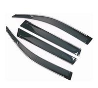 SADQRG VisièRe Visière Fenêtre Voiture pour Toyota pour Land pour Cruiser pour Prado 150 LC150 Ventilation Flux De Pluie Respirant DéFlecteurs LatéRaux(Silver Edge)