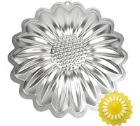 SADYFON Moule à gâteau en aluminium en forme de tournesol pour décoration de gâteau d'anniversaire, anniversaire de mariage, fête
