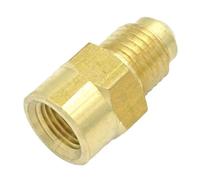 SAE Male 7/16"-20 UNF Fit Tube OD 1/4" - 1/8" NPT Female Brass SAE 45 Degree Pipe Fitting Connectors 1000 PSI YZWRWRMKTB