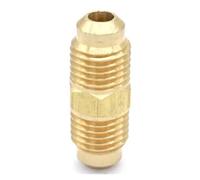 SAE Male 7/16"-20 UNF Fit Tube OD 1/4" Straight Brass SAE 45 Degree Pipe Fitting Connectors 1000PSI YZWRWRMKTB