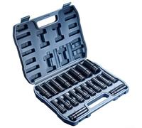 SAE pour douilles à choc comprenant 9 tailles essentielles avec anneaux à code couleur et acier chromé traité thermiquement pour une performance robuste et une organisation facile (brillant)