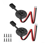 SAE robuste pour câble de batterie 12 AWG - Port mural latéral étanche pour moto, VTT, tondeuse à gazon, tracteur, pulvérisateur