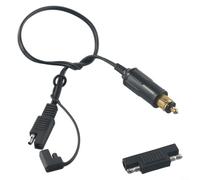 SAE vers pour BMW Moto Câble de charge 41 cm Alimentation pour batterie GPS Gonfleur de pneu Chauffage Engrenage Connexion stable Plastique Métal Faisceau Vert